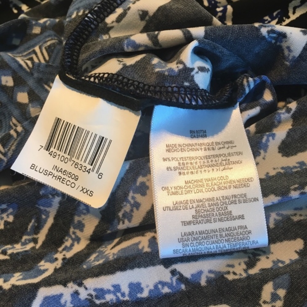 BCBGmaxazria blue and black dress XXS - Picture 4 of 4